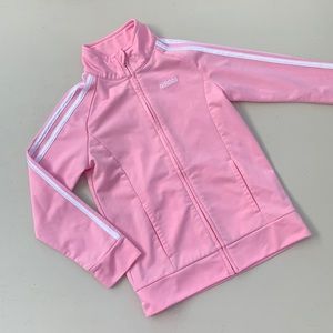 Adidas 3 Stripe Pink Track Jacket